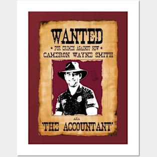 State of Origin - QUEENSLAND - Wanted Poster- CAMERON SMITH Posters and Art